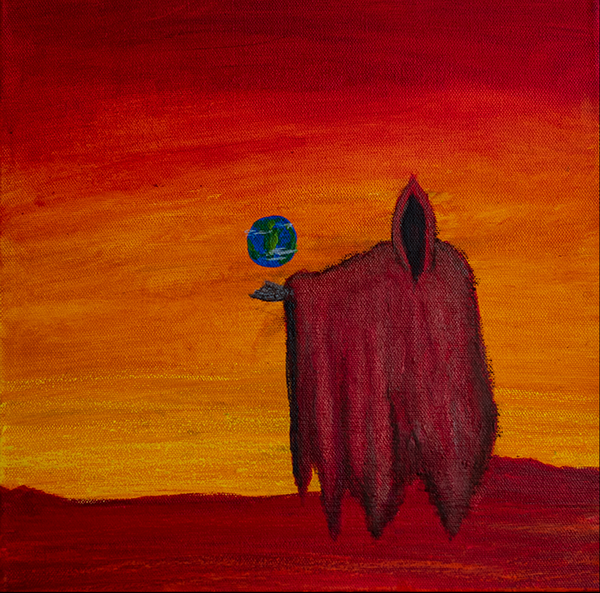 Drop the world, 12"x12"