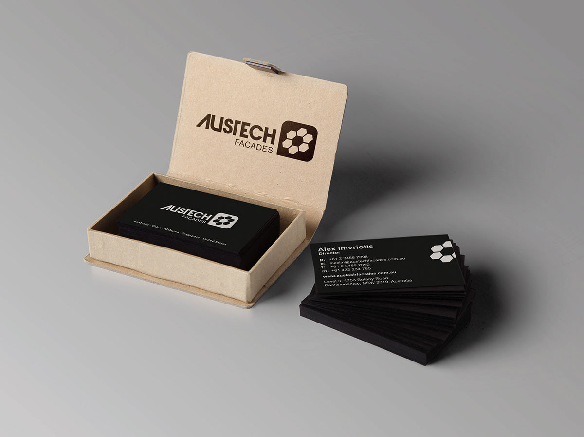 BusinessCard Design for Austech Facades