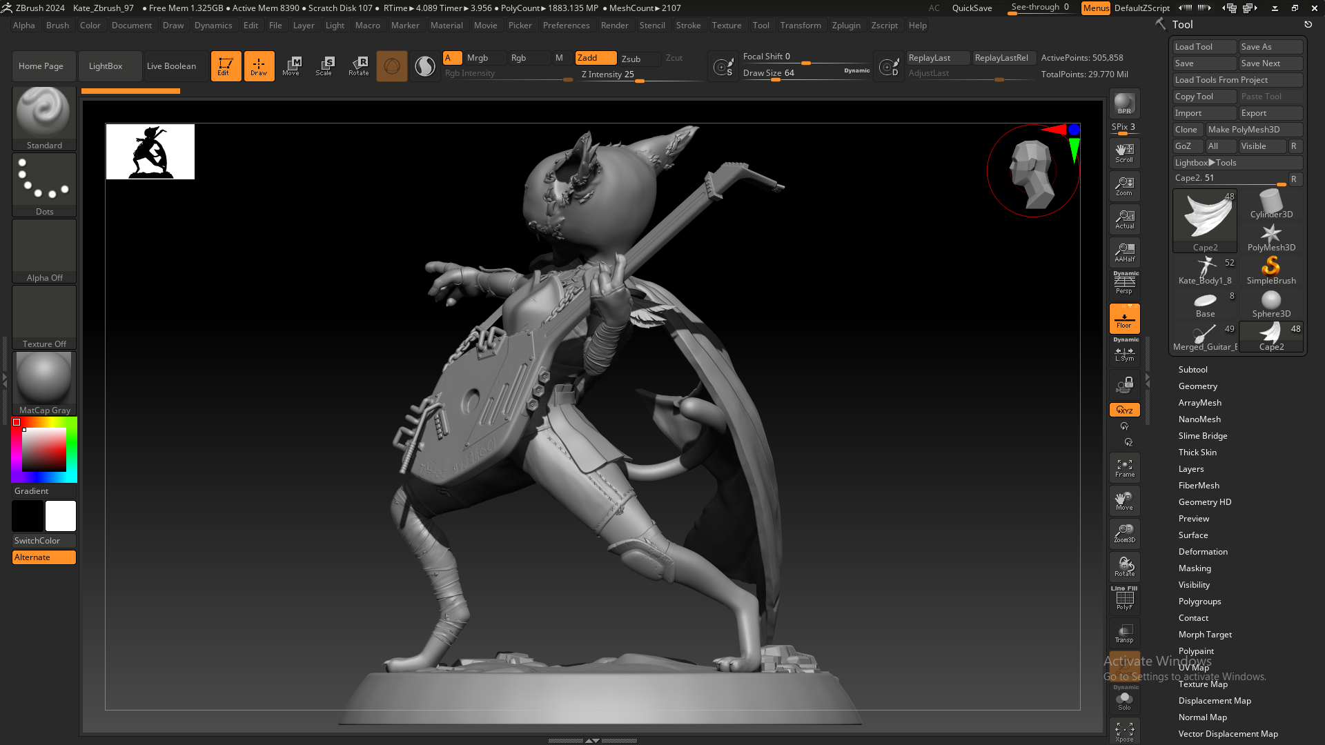 A Zbrush Screenshot