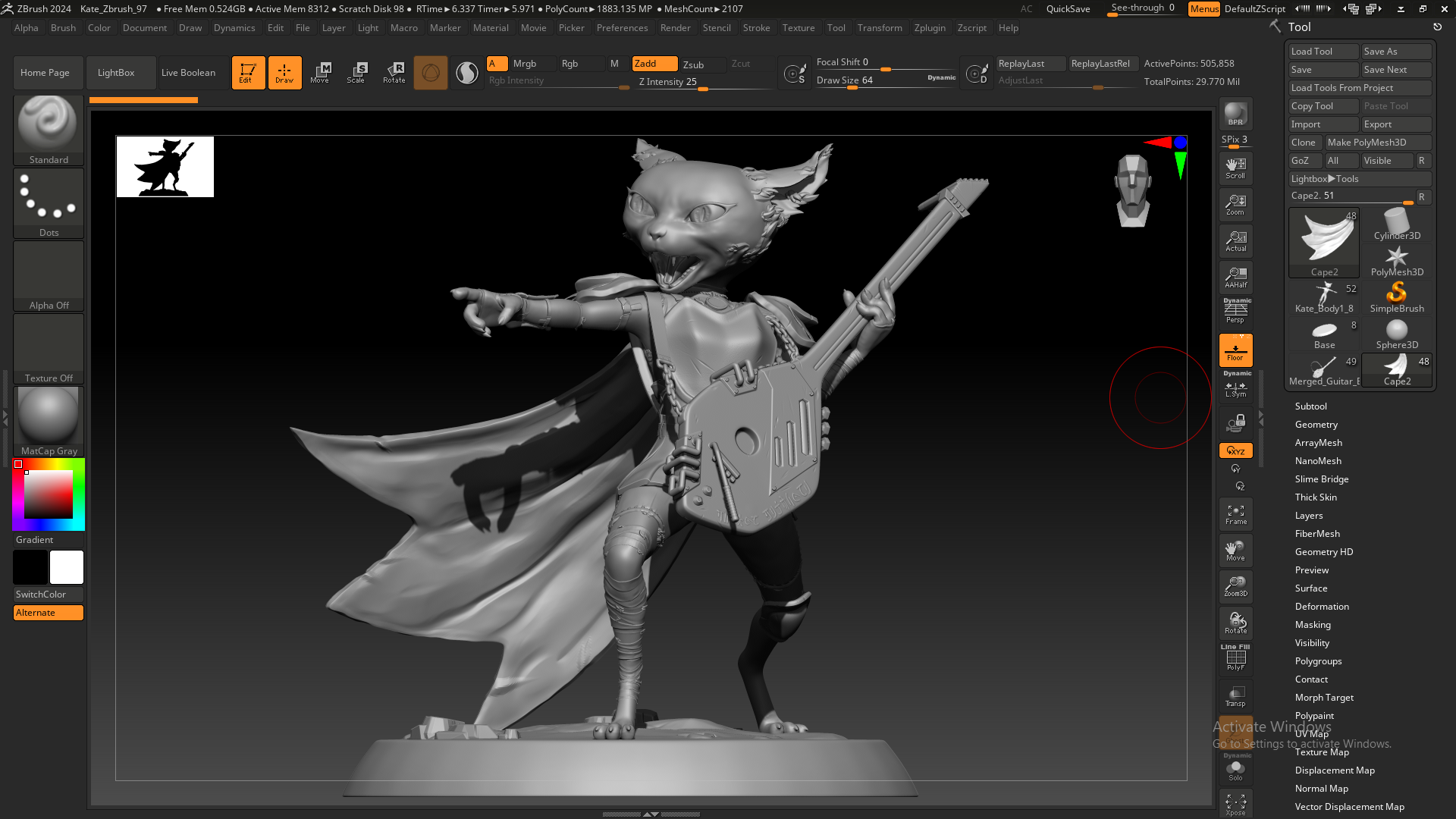 A Zbrush Screenshot