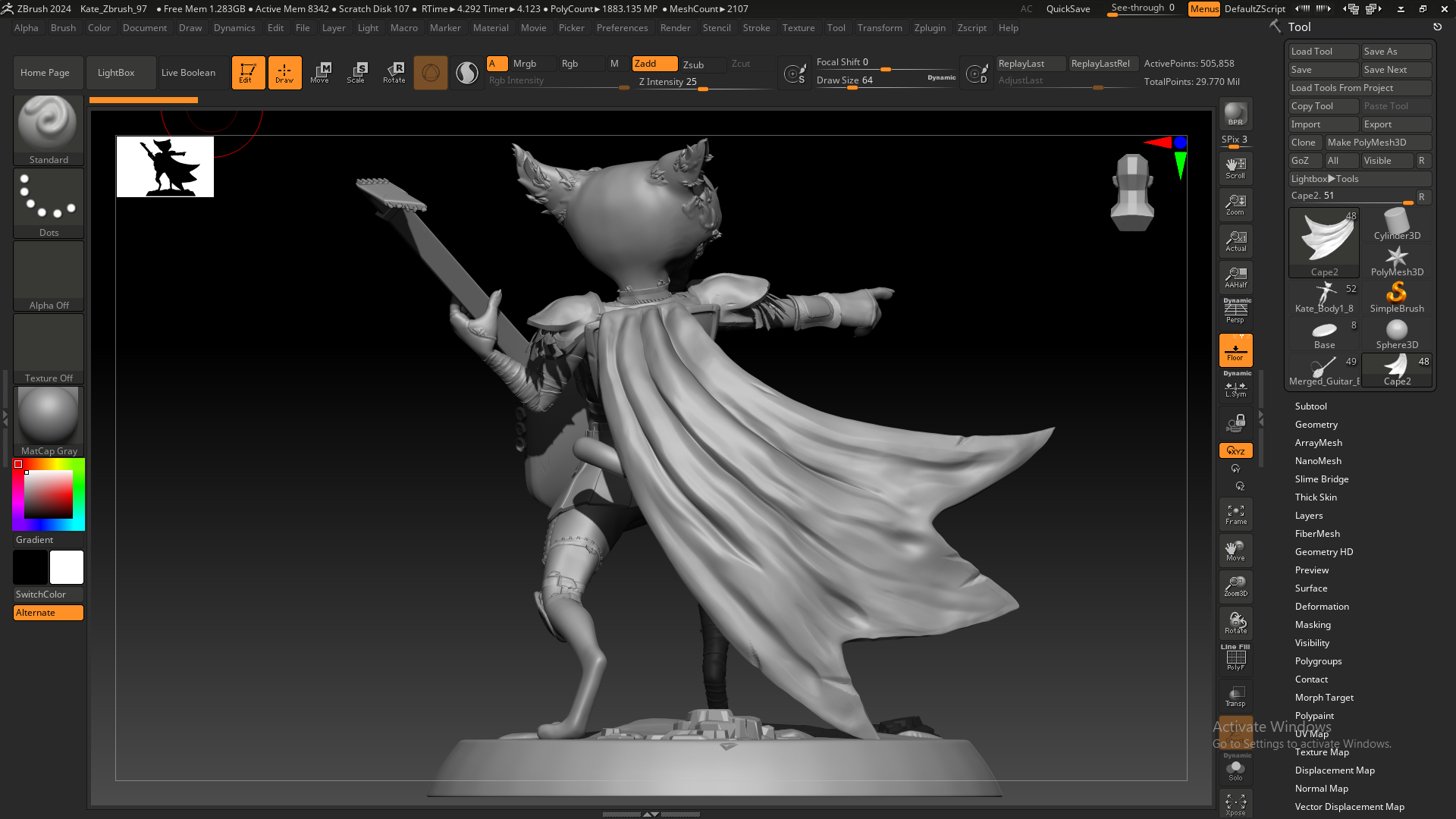 A Zbrush Screenshot
