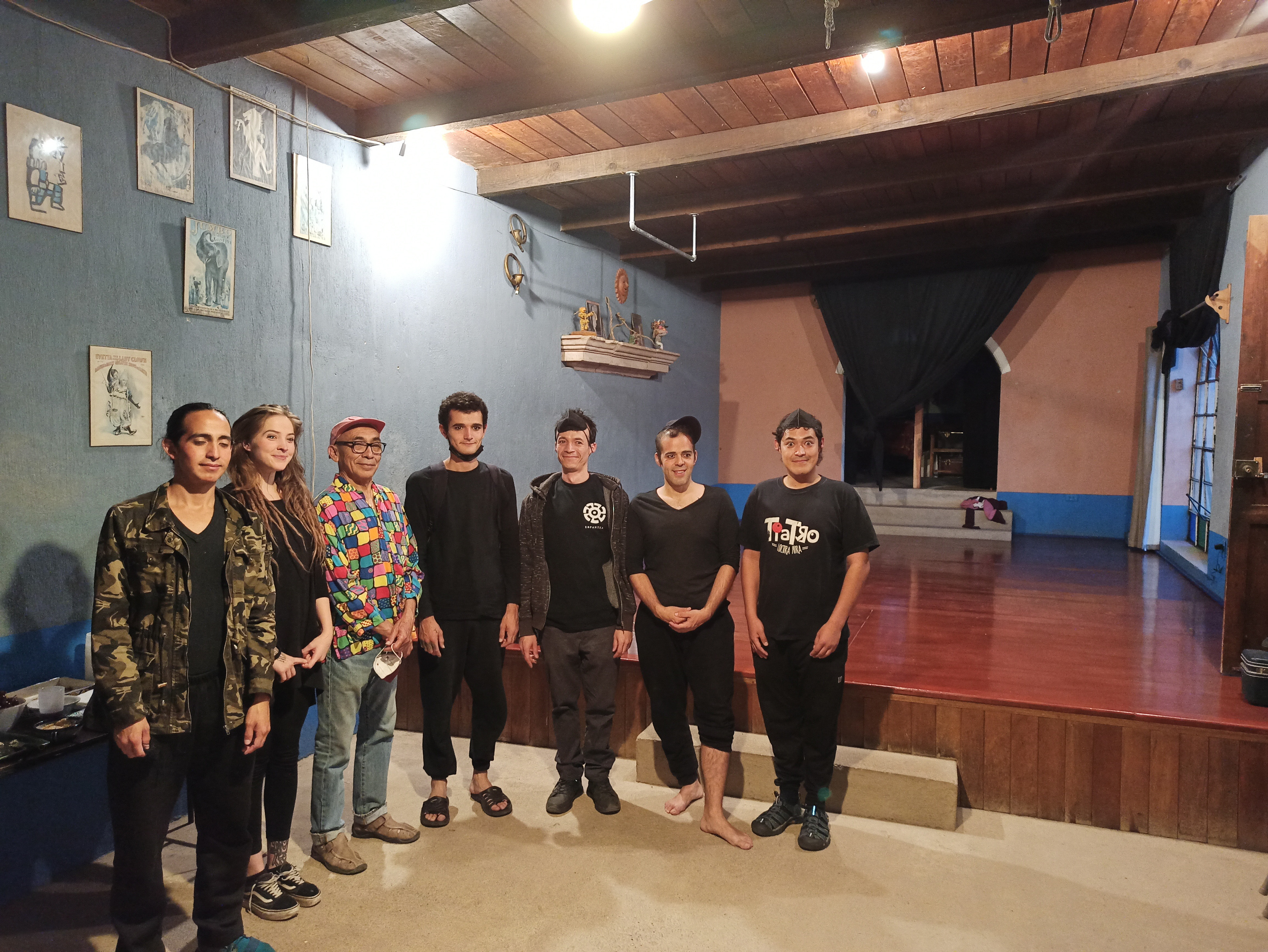 Issac, Lili, Sigfrido, Jaime, Sergio, Joaquín y Raúl. Taller Intensivo julio 2022