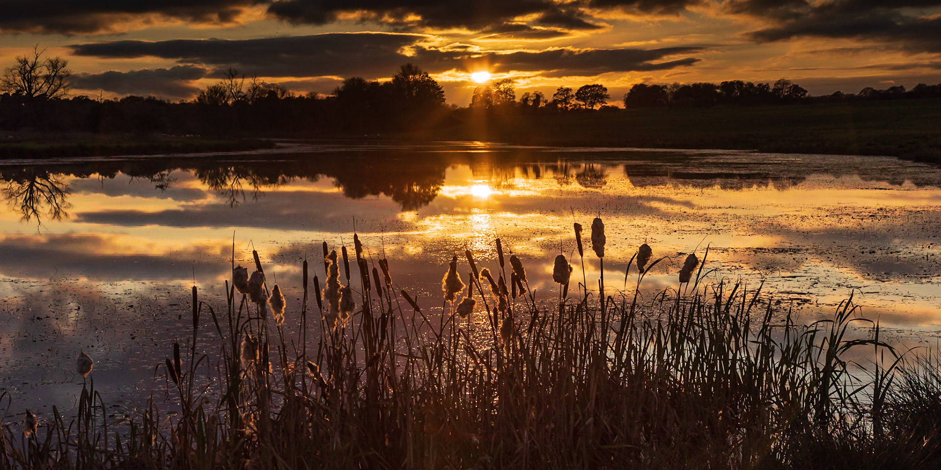 13. The lake at sunset, Heveningham