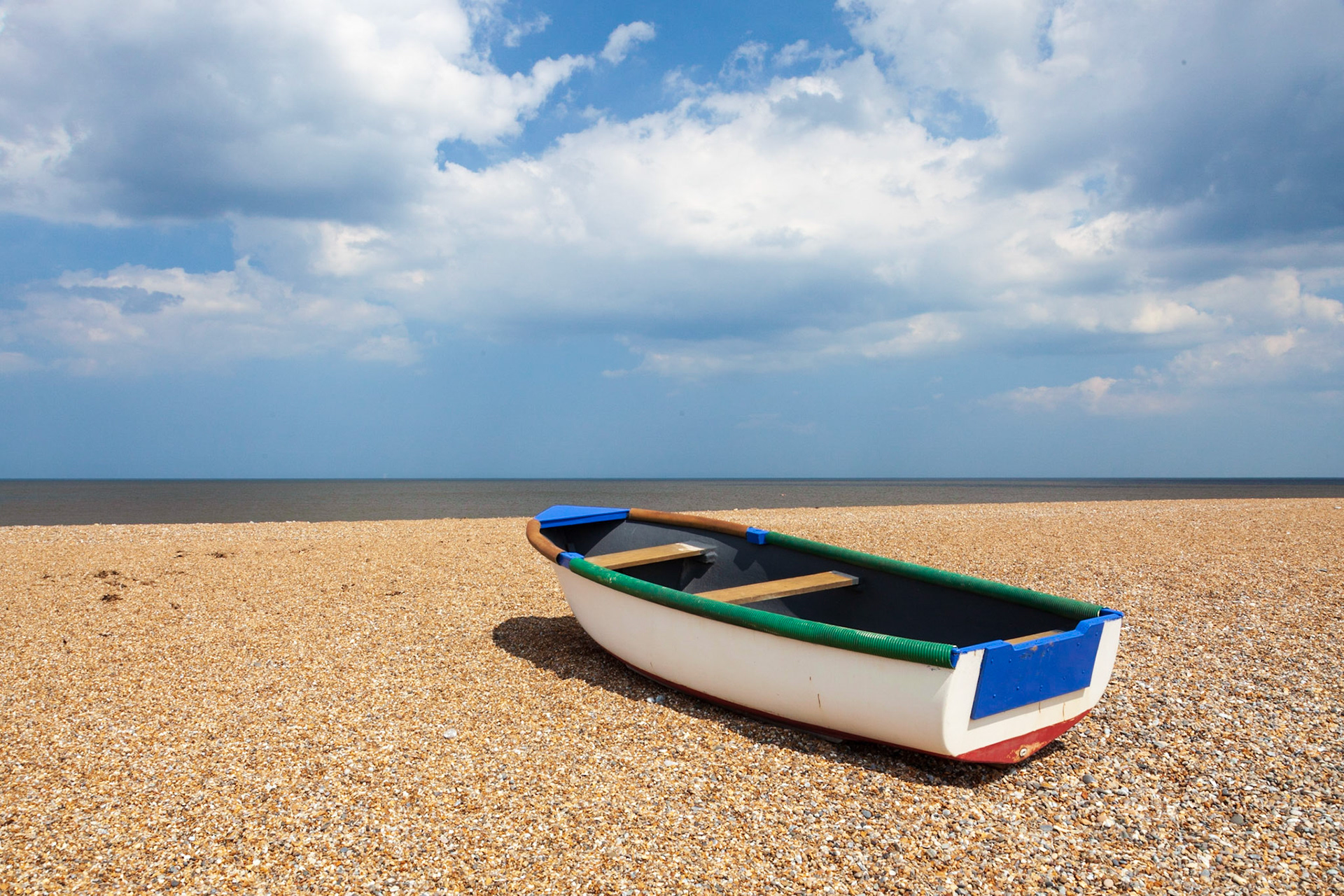 Lone boat, Cley