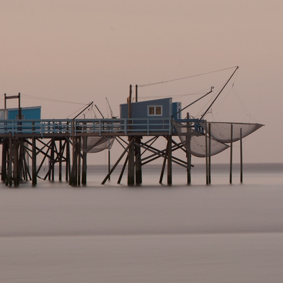Stilt fishing Huts, Gironde, France