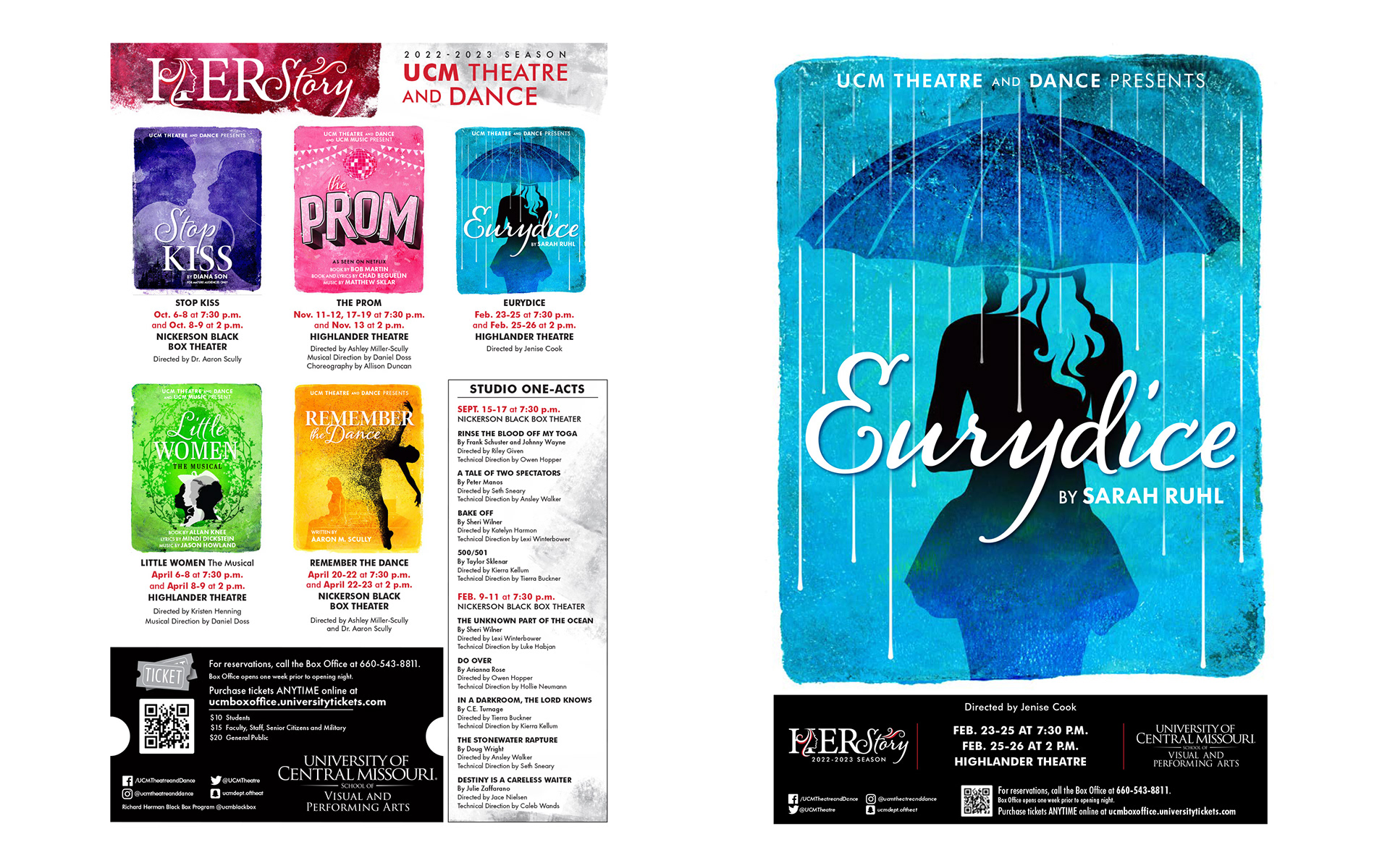 UCM Theatre & Dance 22-23 Season's Materials