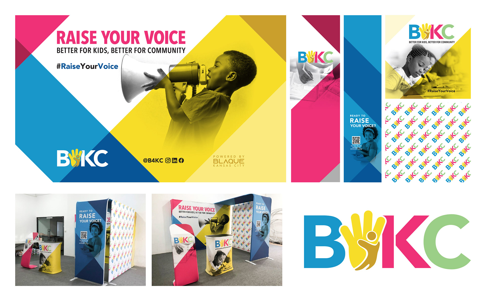 Blaque KC | Truth Booth Display & Logo
