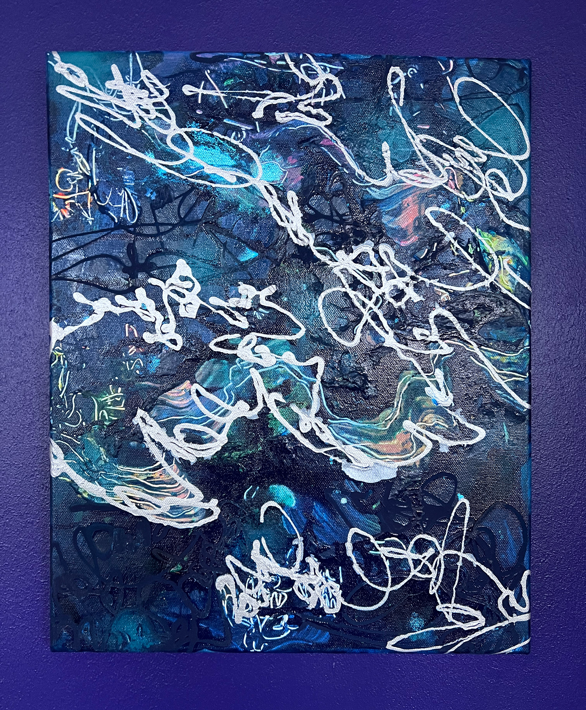 Last dance, 2024 // Mixed media on canvas 40x30cm 