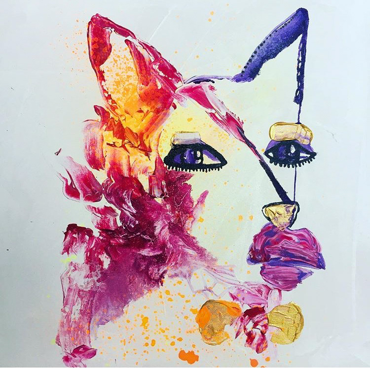 Stereotypes 1, 2017 // Mixed media on canvas 40x40cm 