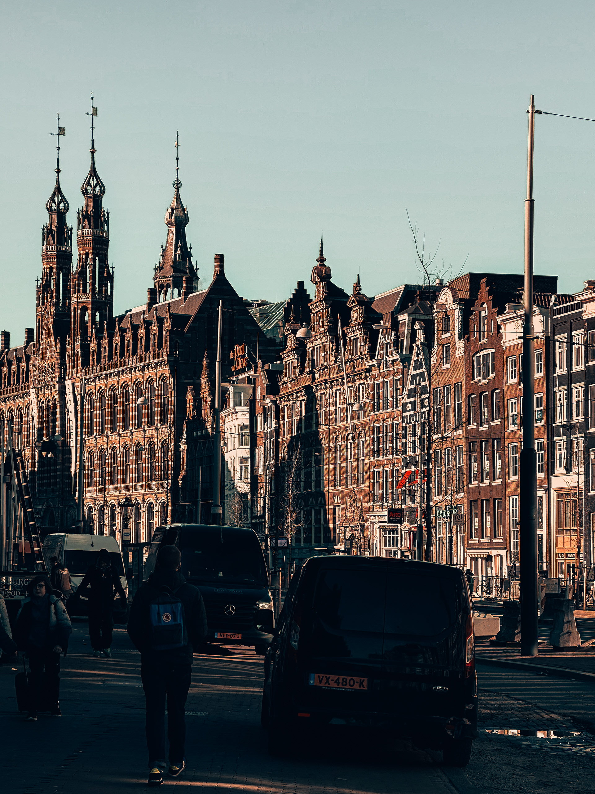 City in the morning