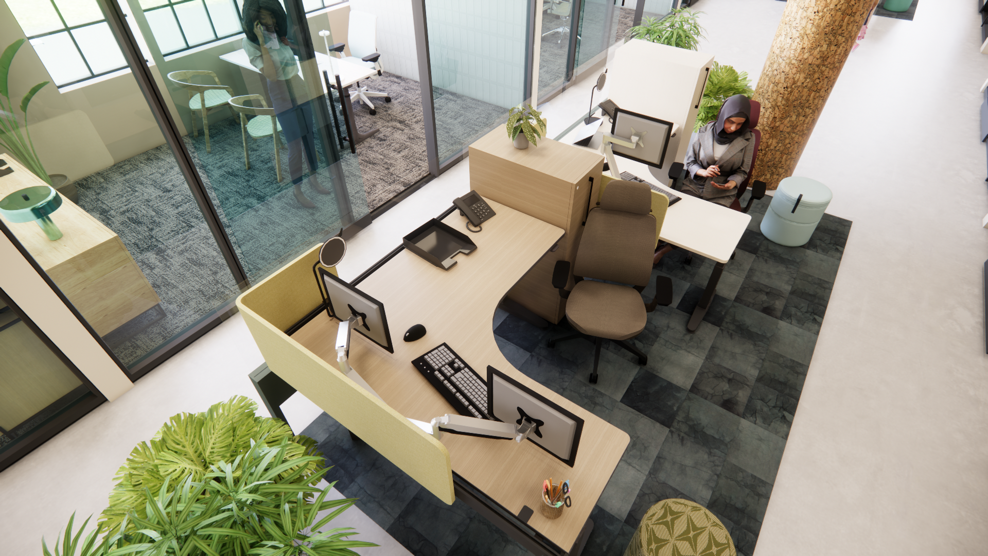 Paralegal & Office Staff Workstations 