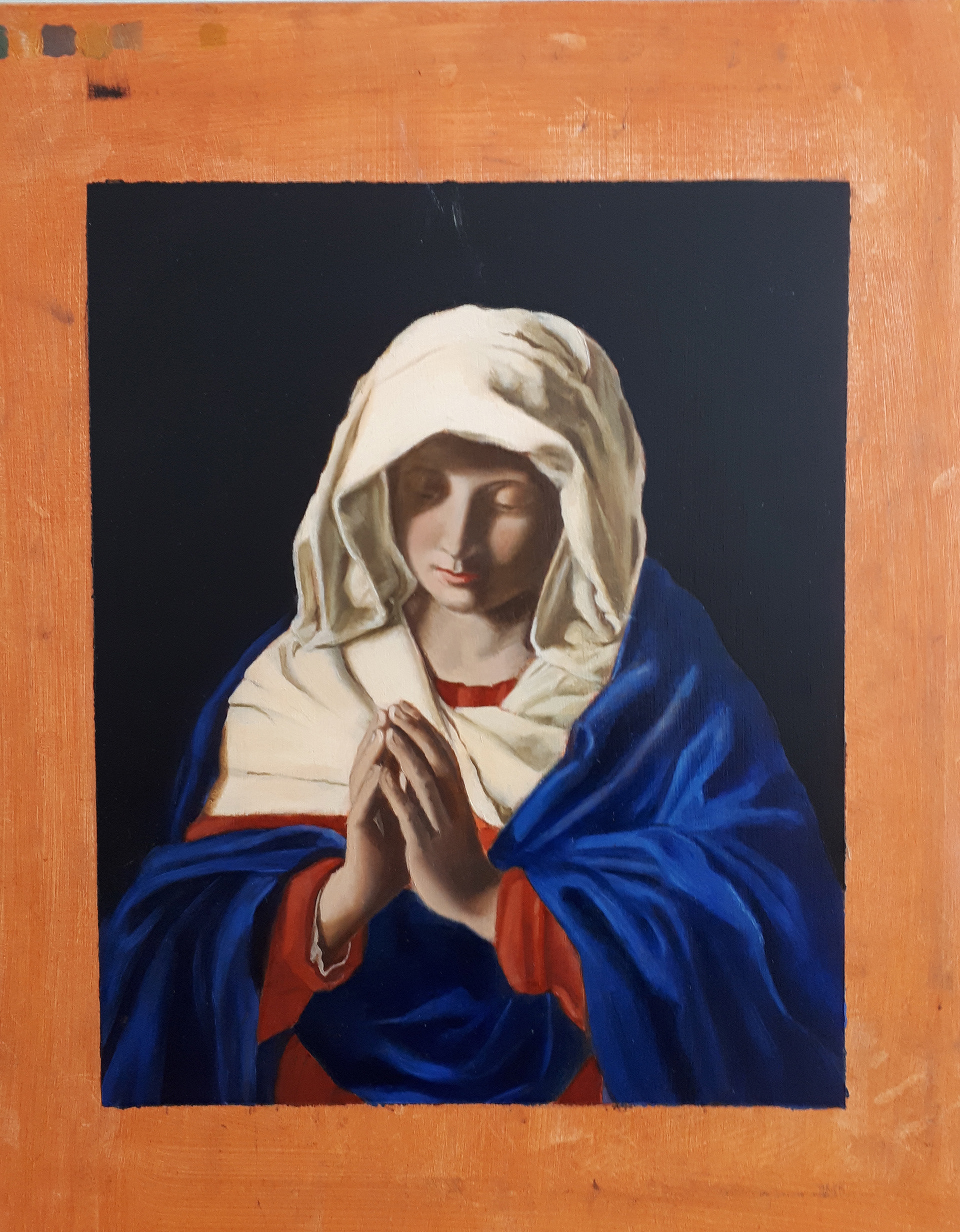 Master Study London - oil on board - 41cm x 33cm