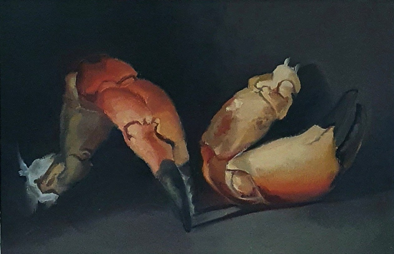 Hastings Crab - oil on paper - SOLD