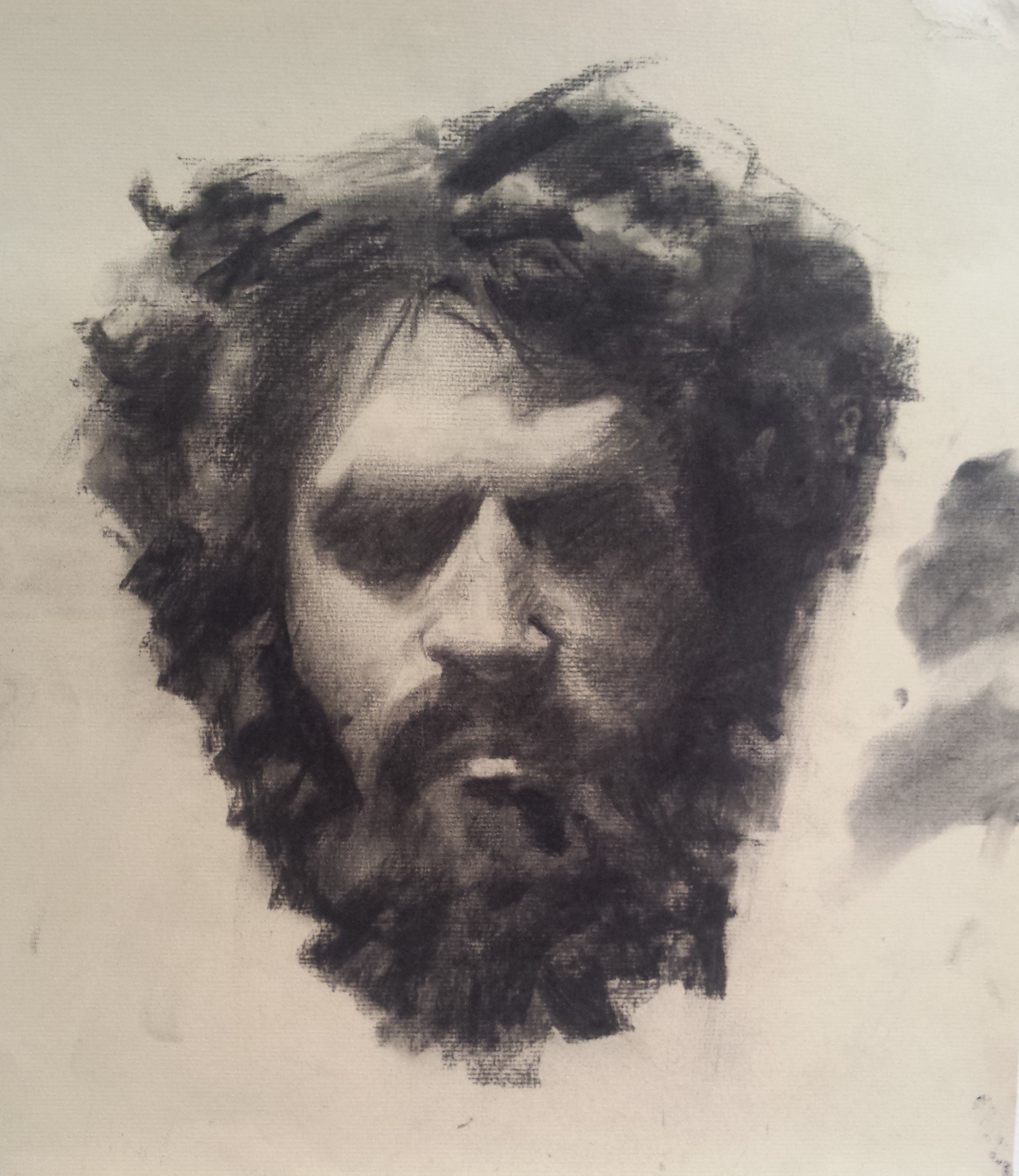 Life study London - charcoal on paper - SOLD
