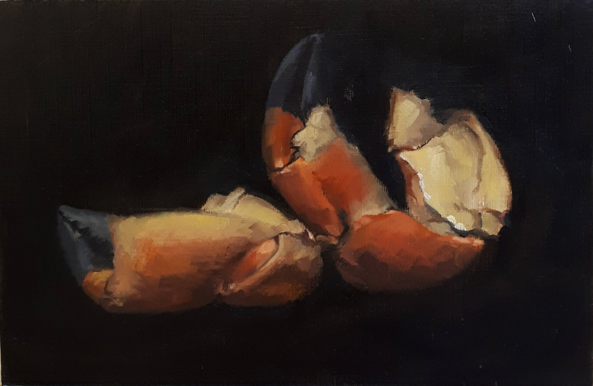 Hastings Crab - oil on paper - SOLD