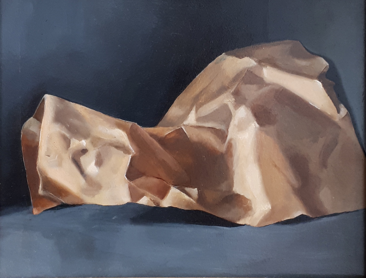 Brown Paper - oil on board