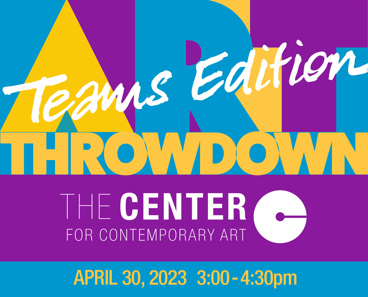 Art Throwdown annual Fundraising event, 2023 logo.