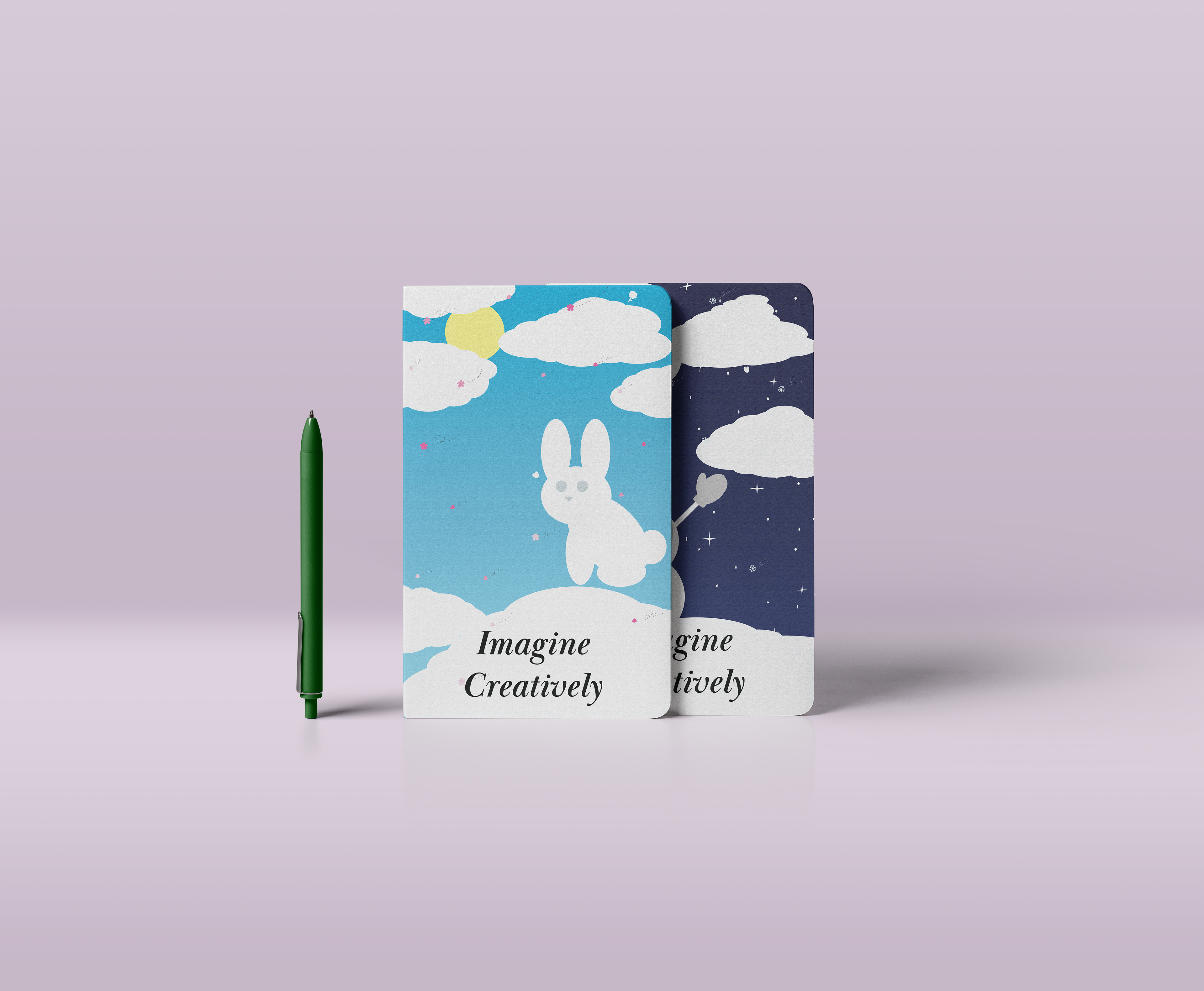 Imagine Creatively branded note books