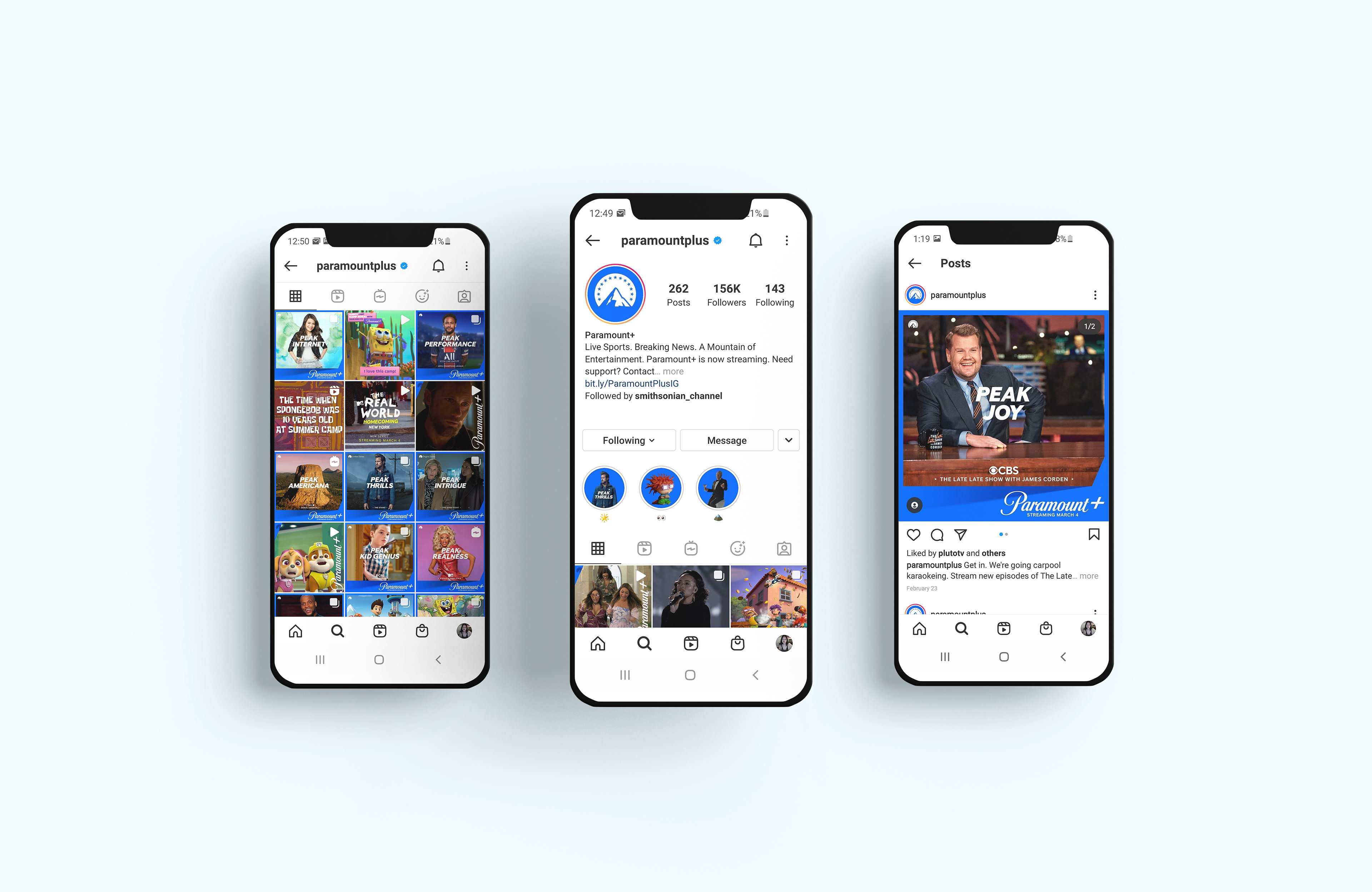 Peak Streaming Graphics created for Instagram