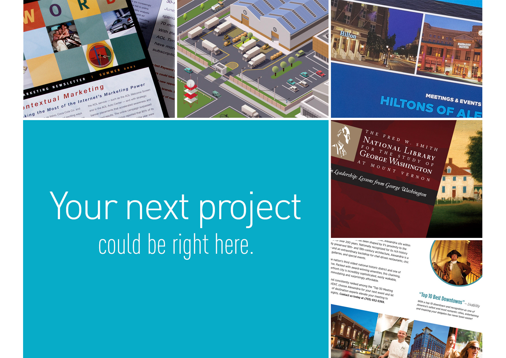 Selection of Starr Creative branding, graphic design and marketing communications projects.