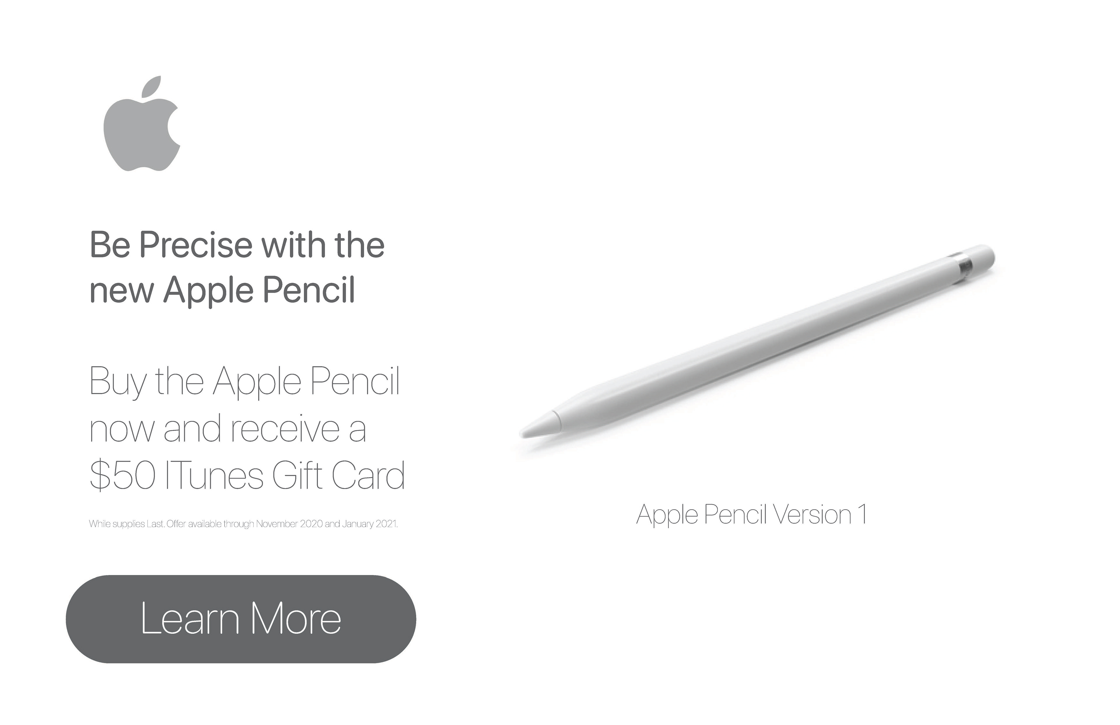 Apple Pencil Landing Page