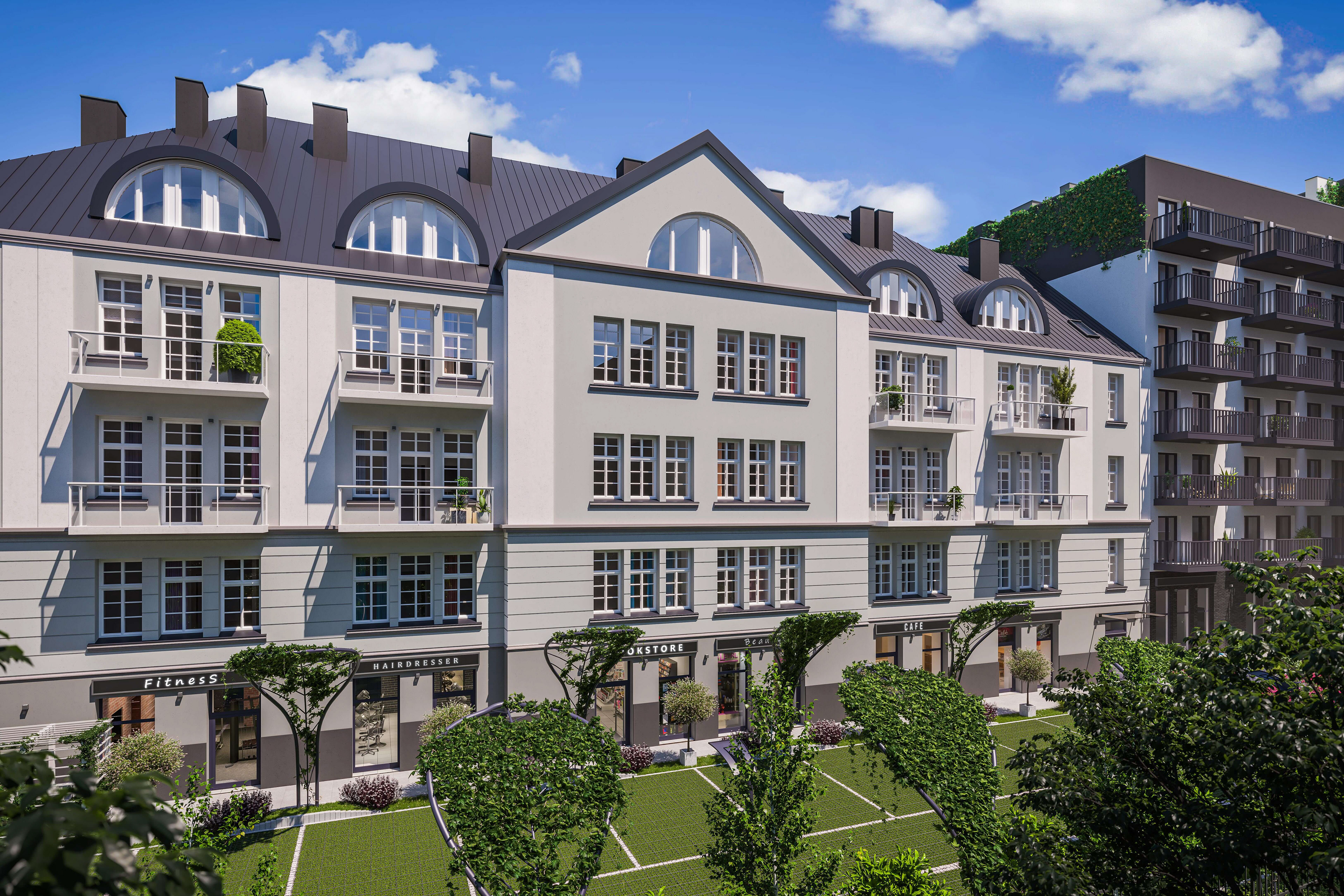 Wizualizacja zabytkowego budynku Sienkiewicza Residence Wrocław, deweloper Bouygues Immobilier Polska Sp. z o.o.