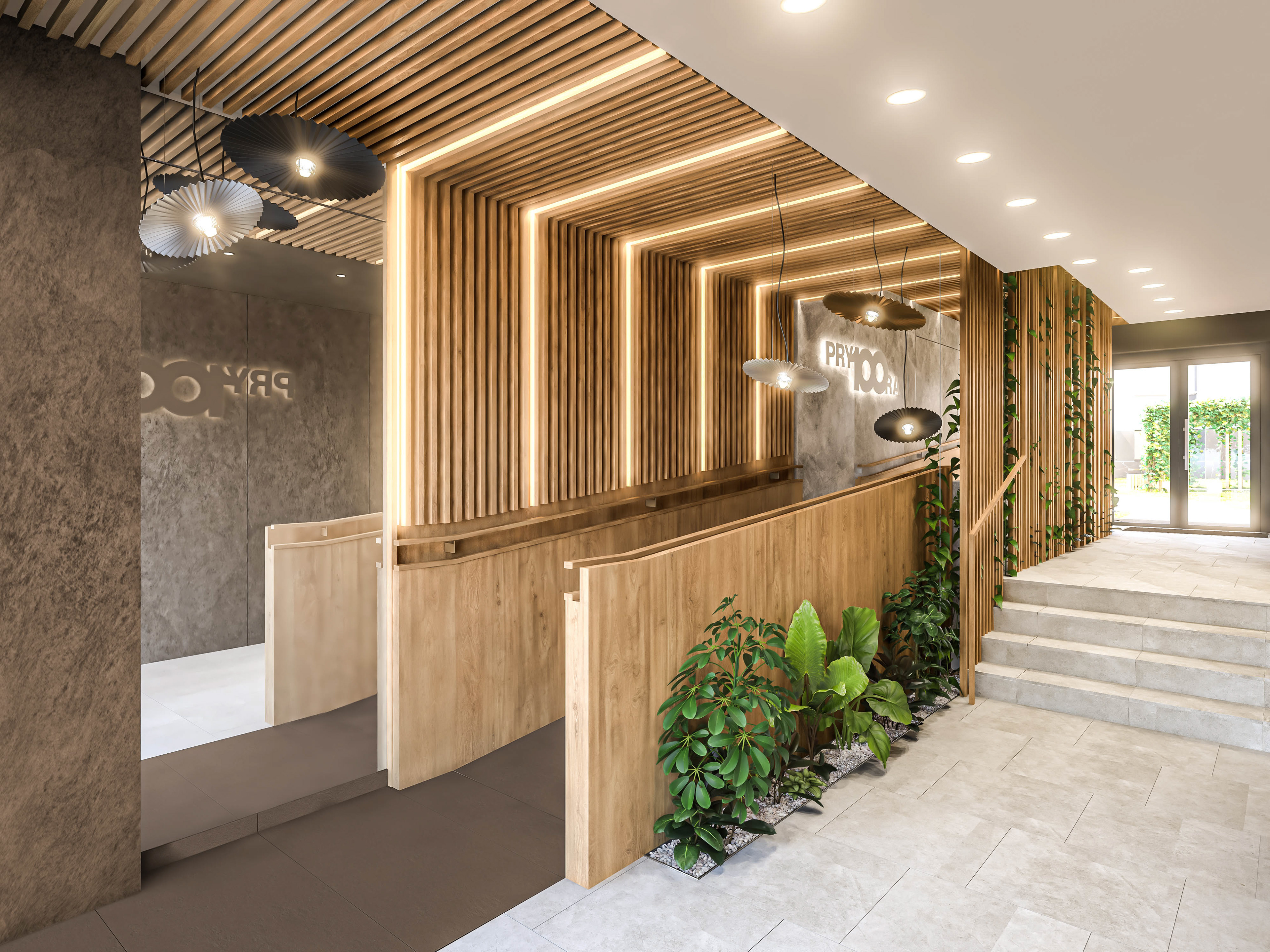 Wizualizacja części wspólnych w inwestycji Osiedle Prystora Warszawa