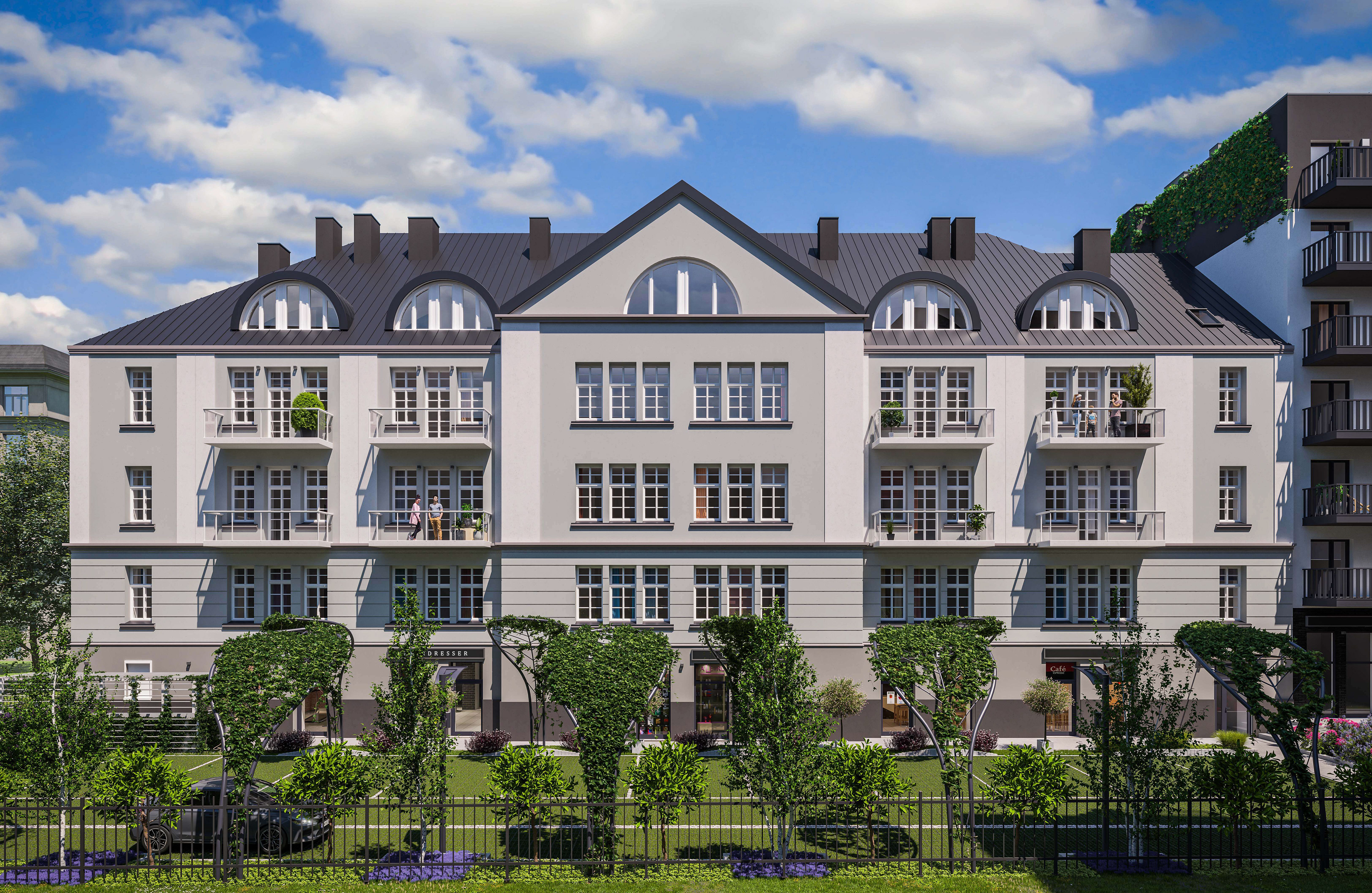 Rewitalizacja zabytkowego budynku Sienkiewicza Residence Wrocław - wizualizacja 3D, realizacja Bouygues Immobilier Polska