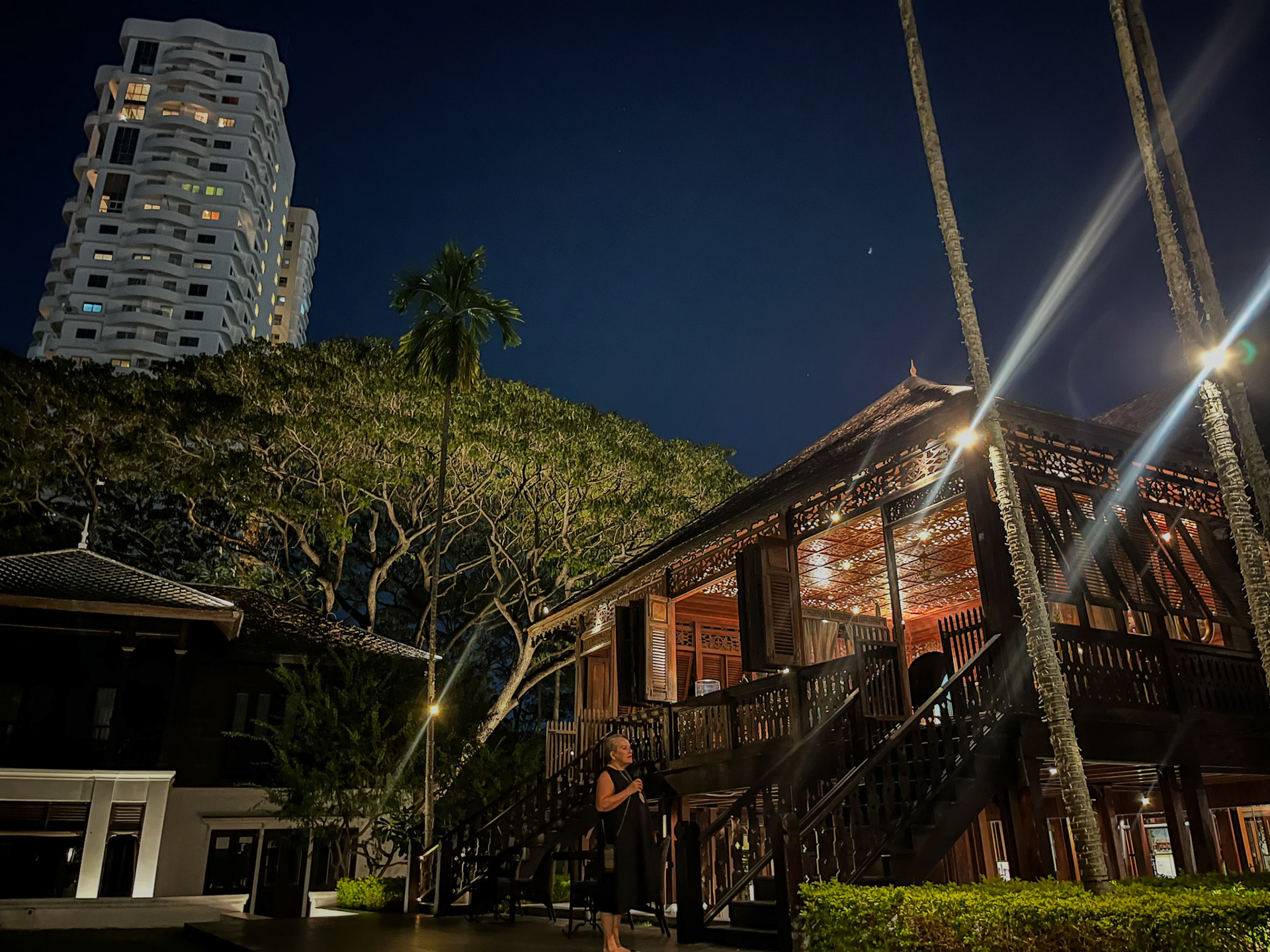 137 Pillars House (Sabina's childhood home), with her current home behind