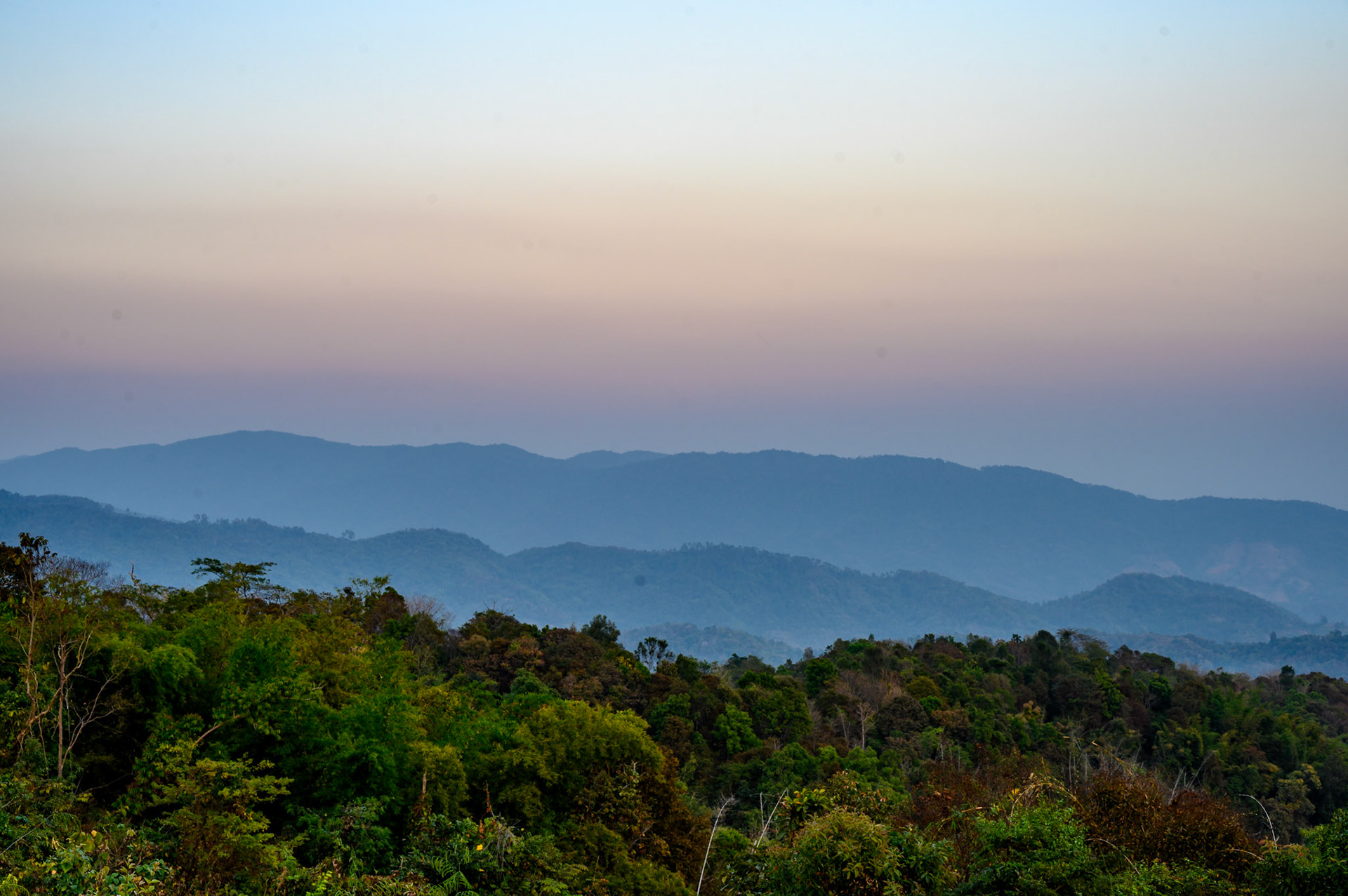 Doi Bo lookout, sunset