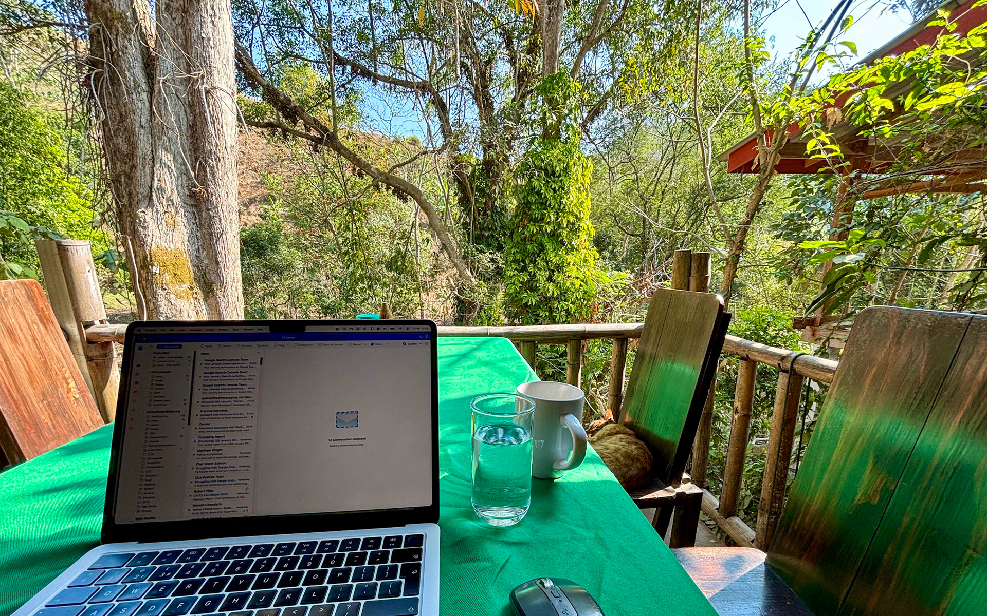 My office at Hill Tribe Art House (Lahu &amp; Akha Home Stay)