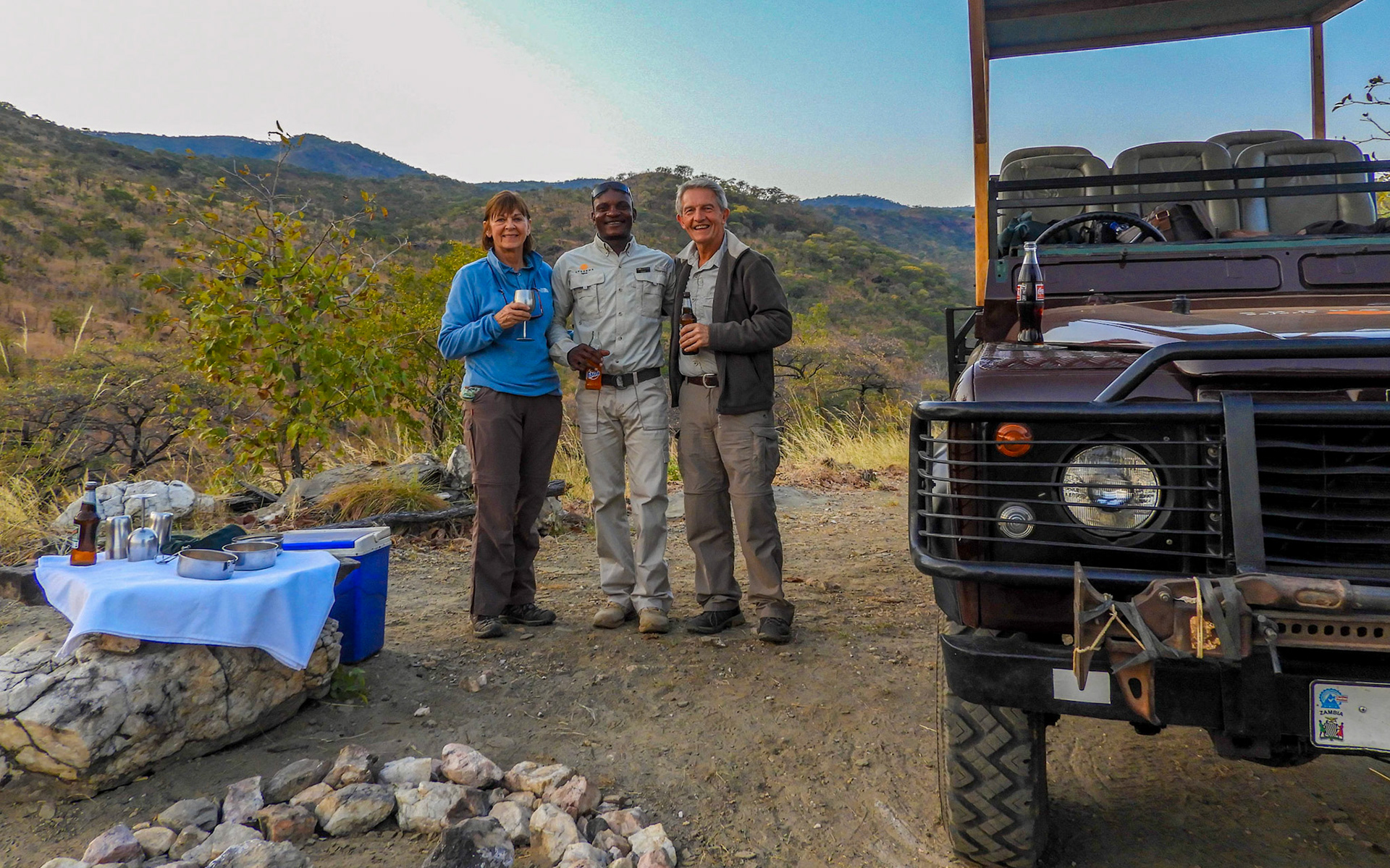 "Sundowners" overlooking the Zambezi River. CG "do you think this is REAL silver ?"