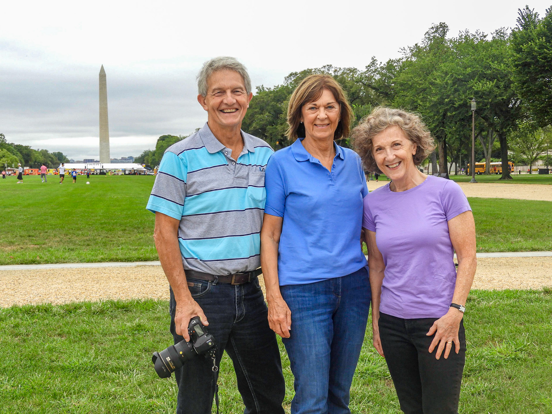 David, Catherine and sister Anthea in Washinton DC. Sept. 2018