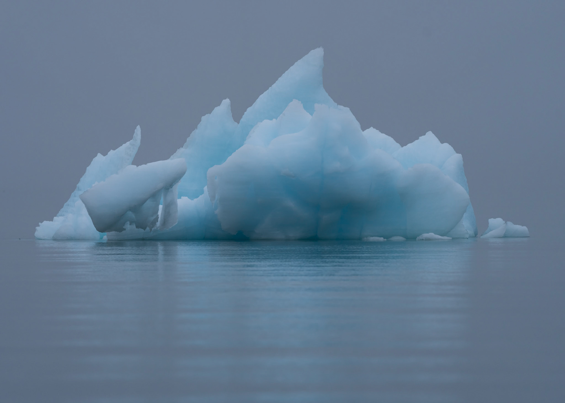 Iceberg near Vegafonna glacier, Svalbard. 05-08-2022.