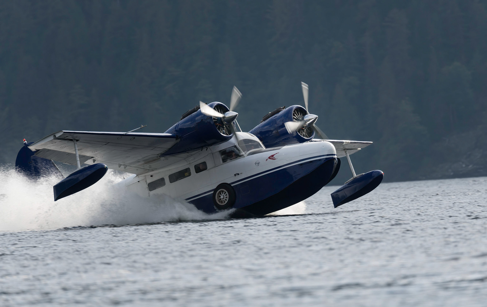 Flying Goose 1942 flying boat in Smith Inlet B.C. 24/09/18