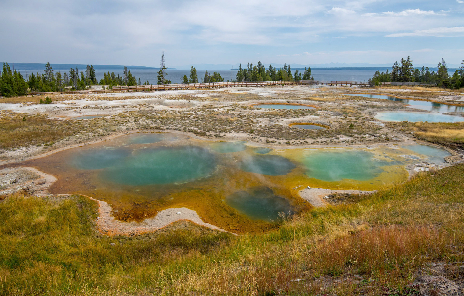 West Thumb Geyser Basin. Yellowstone Wyoming 12/09/18