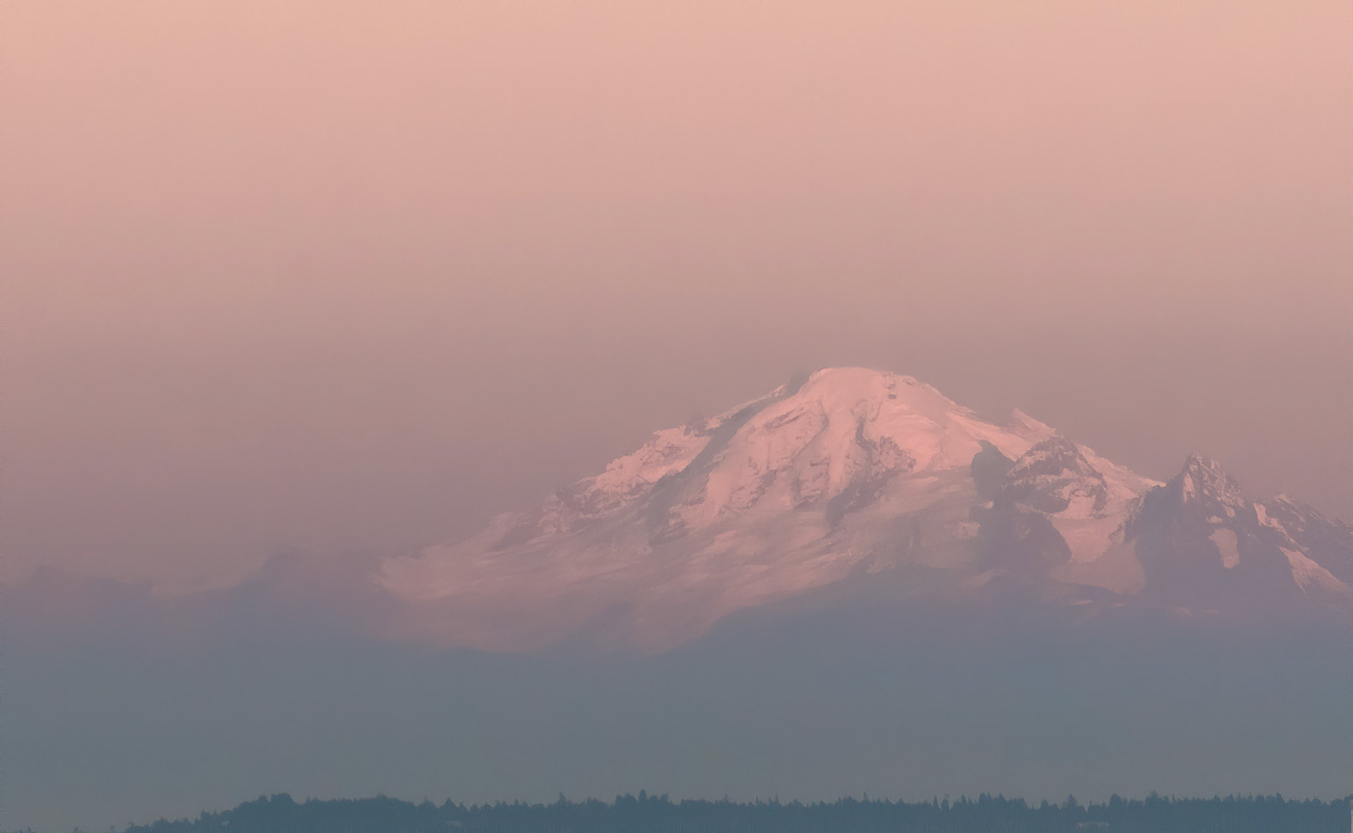 Sunset over Mt. Baker. Vancouver B.C. 27/09/18