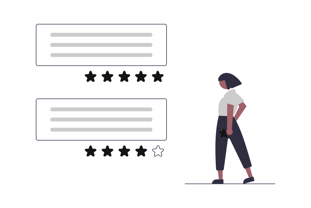 undraw reviews illustration