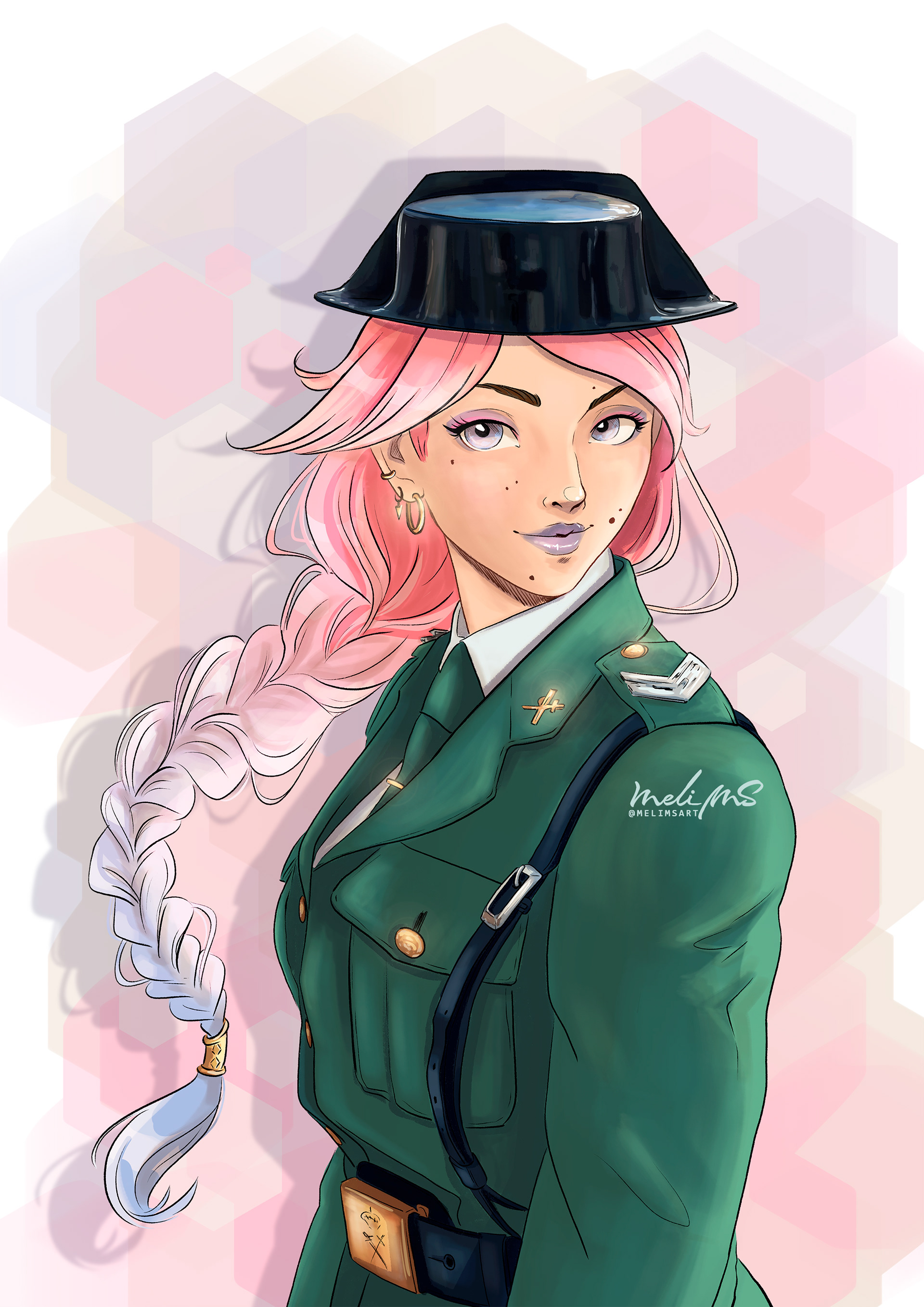 Mujer de verde