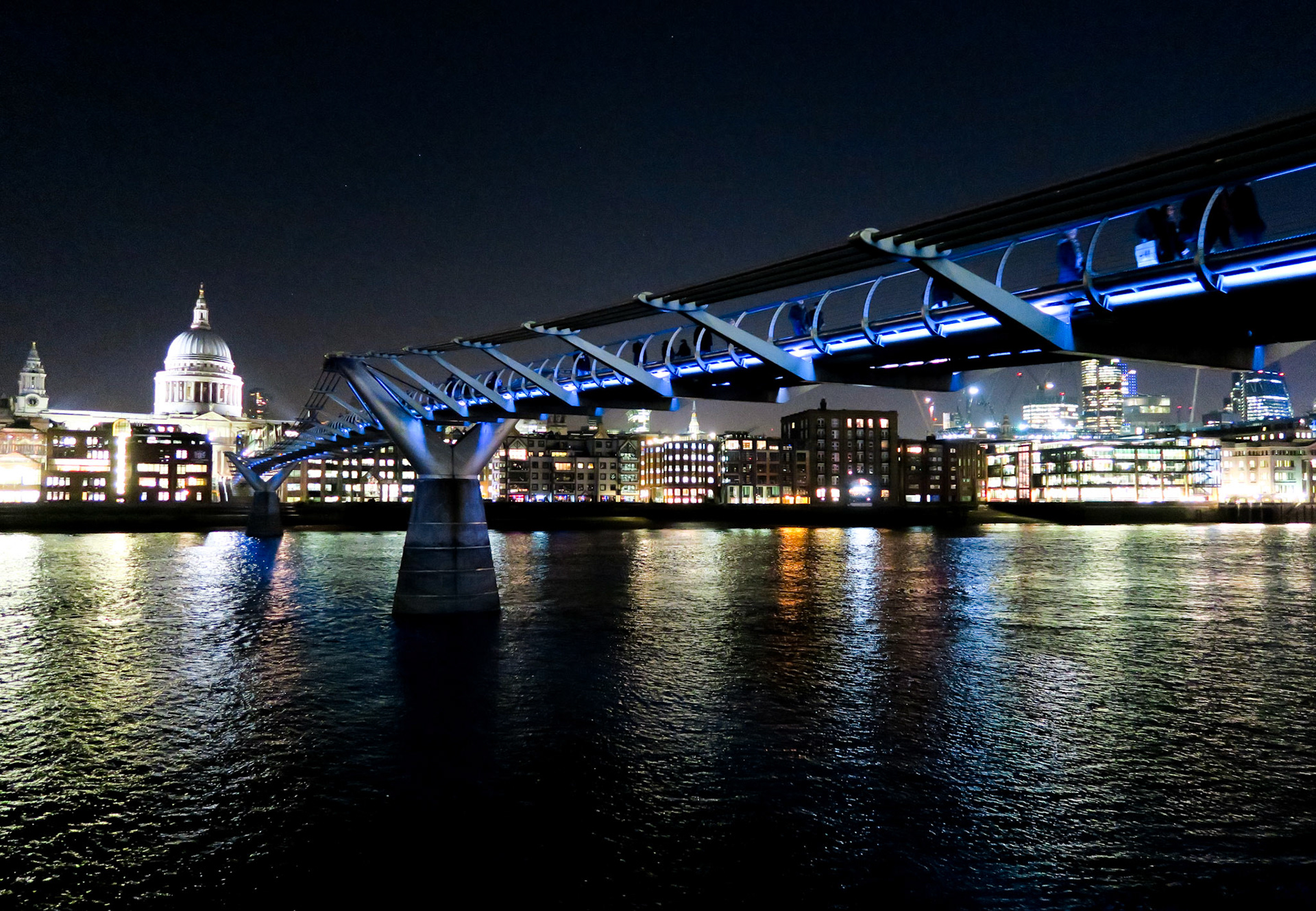 St Pauls London and the Millenium Bridge