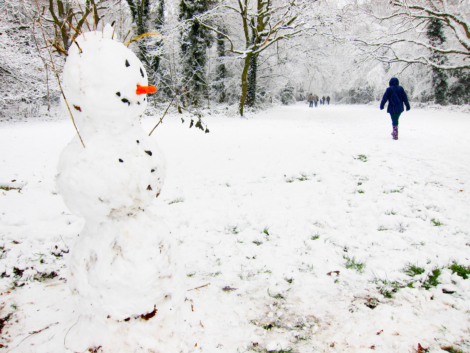 Wintry Southampton, UK