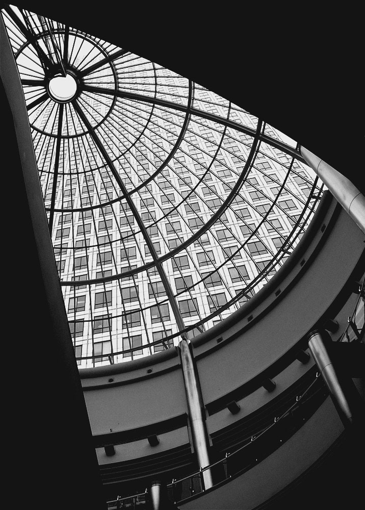 Underneath the Shell Building, London