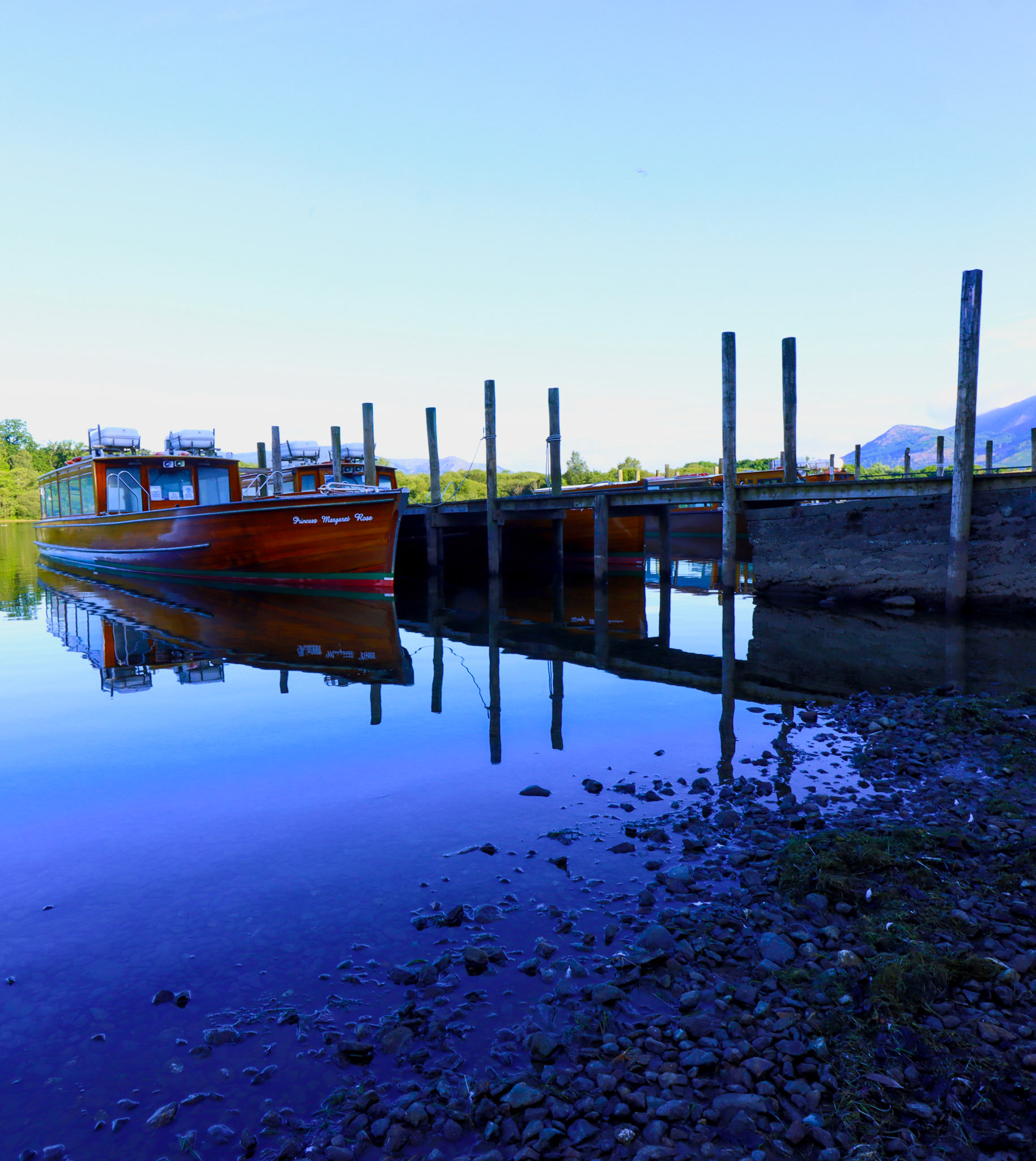 Launch on Derwentwater, Lake District, UK