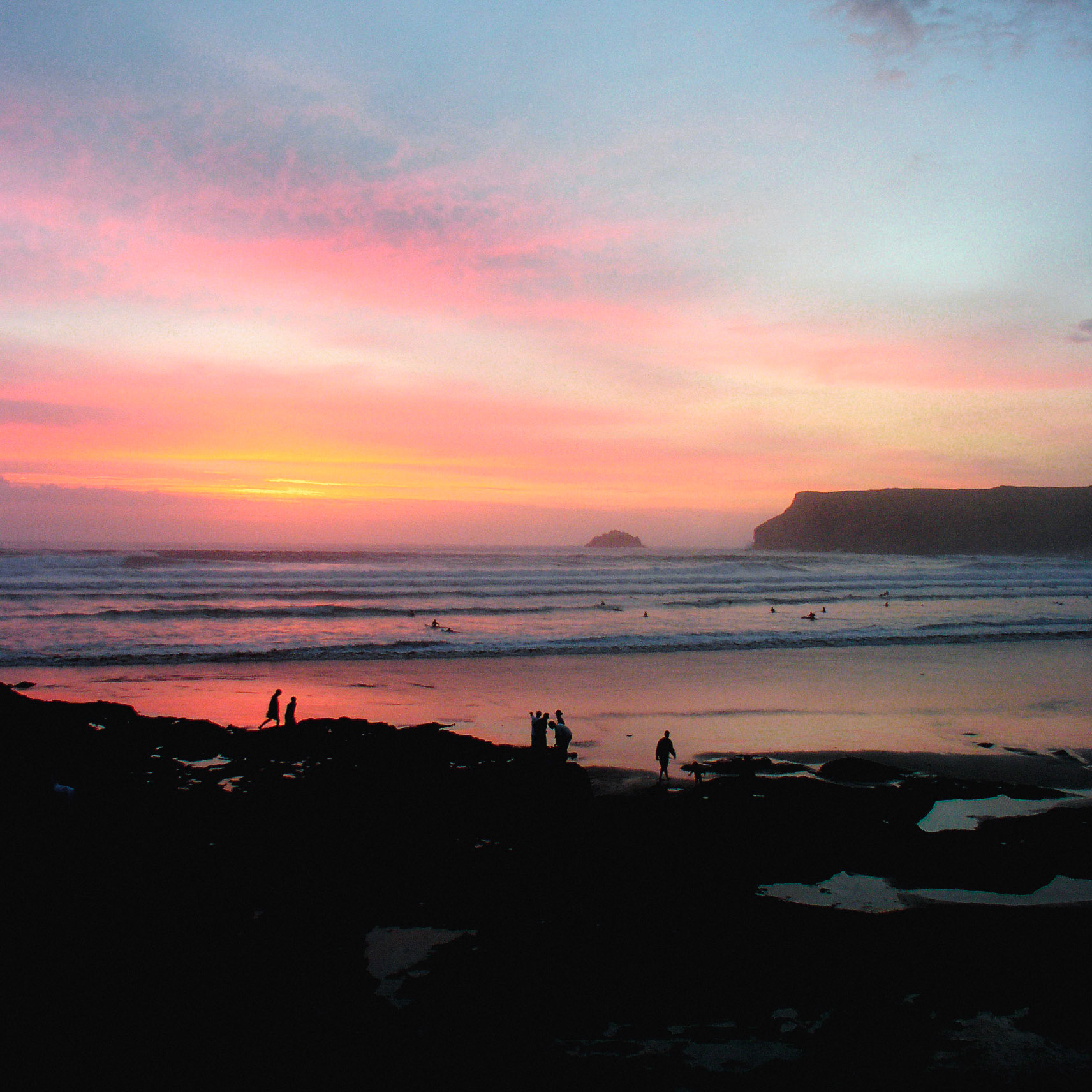 Polzeath, Cornwall, UK Sunset