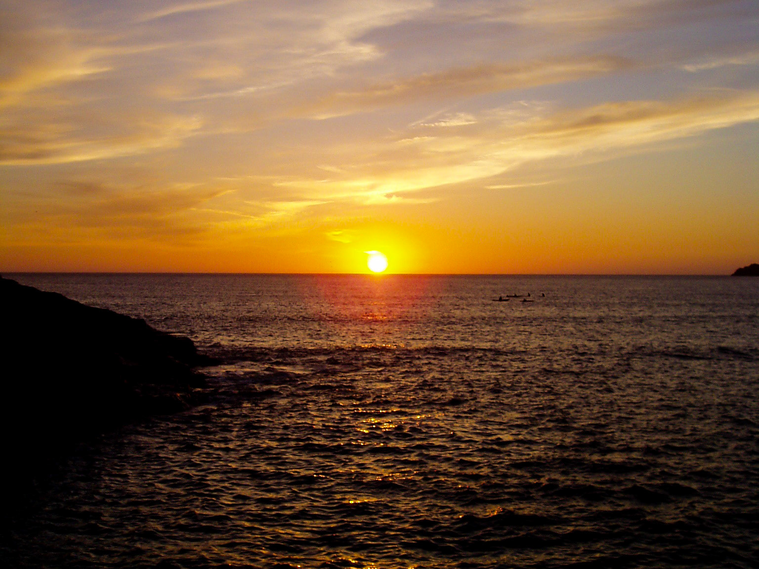 Polzeath, Cornwall, UK at sunset