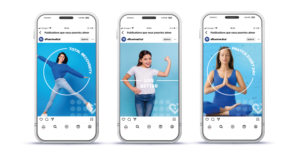 illustration de contenus social media
