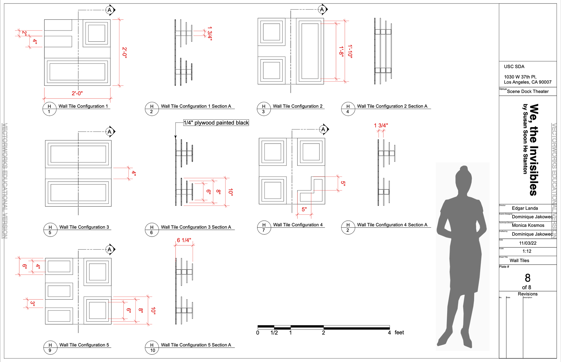 Wall tile draft package for We, the Invisibles