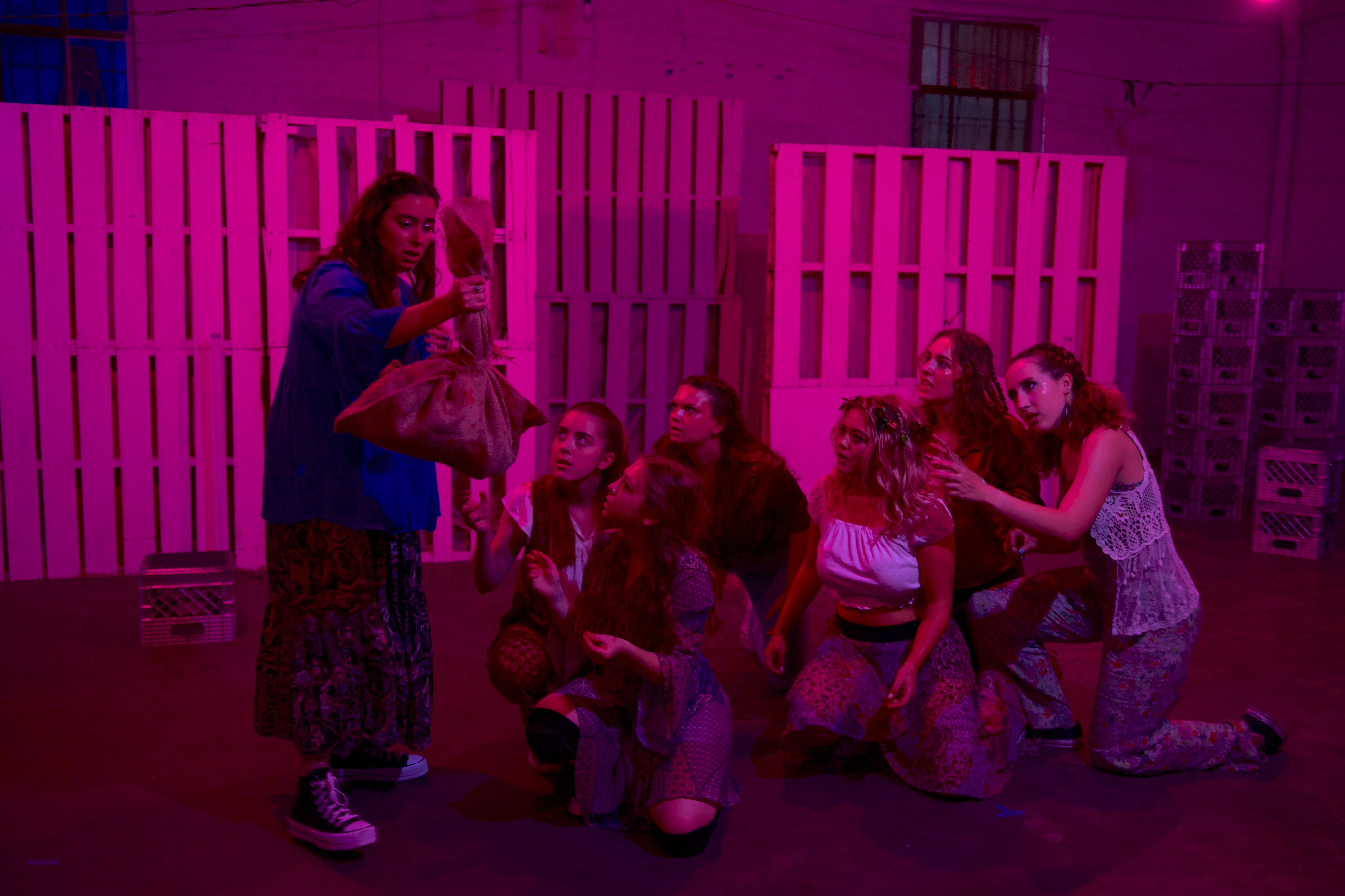 Decapitated head (The Bacchae production photo)