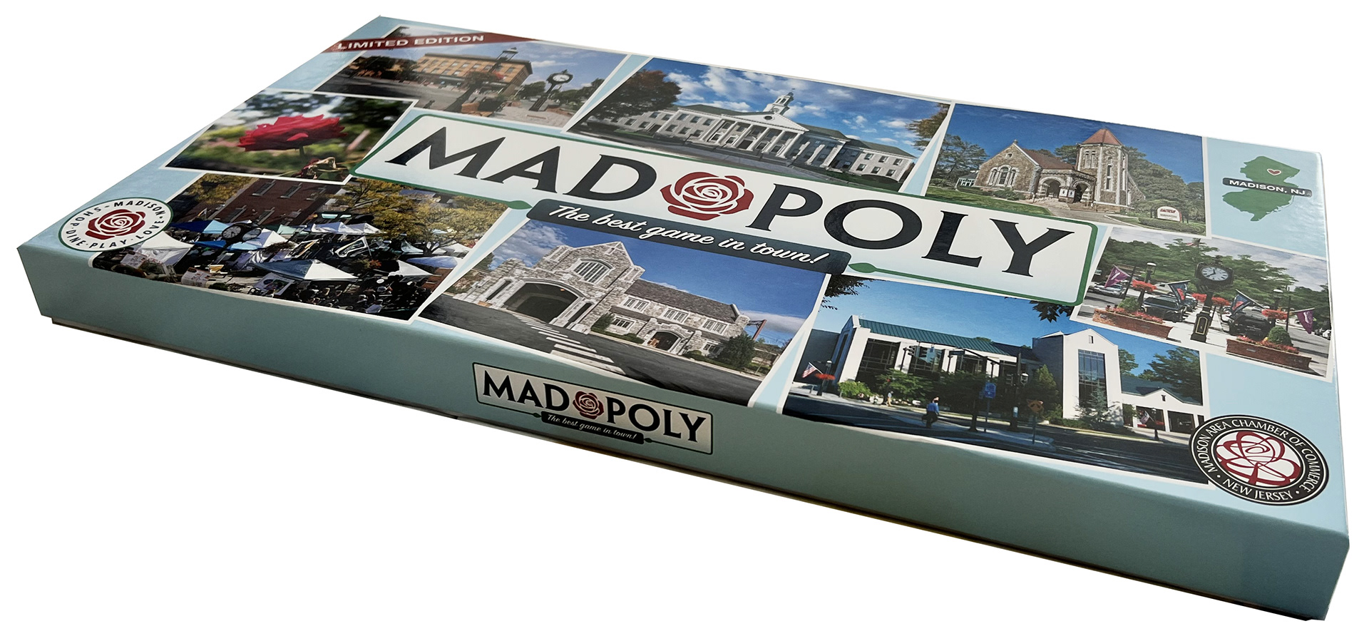Madopoly branded for the Borough of Madison, NJ