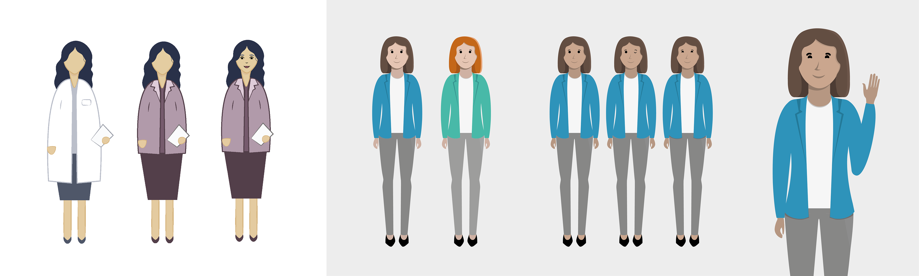 Exploration of illustration styles and character design